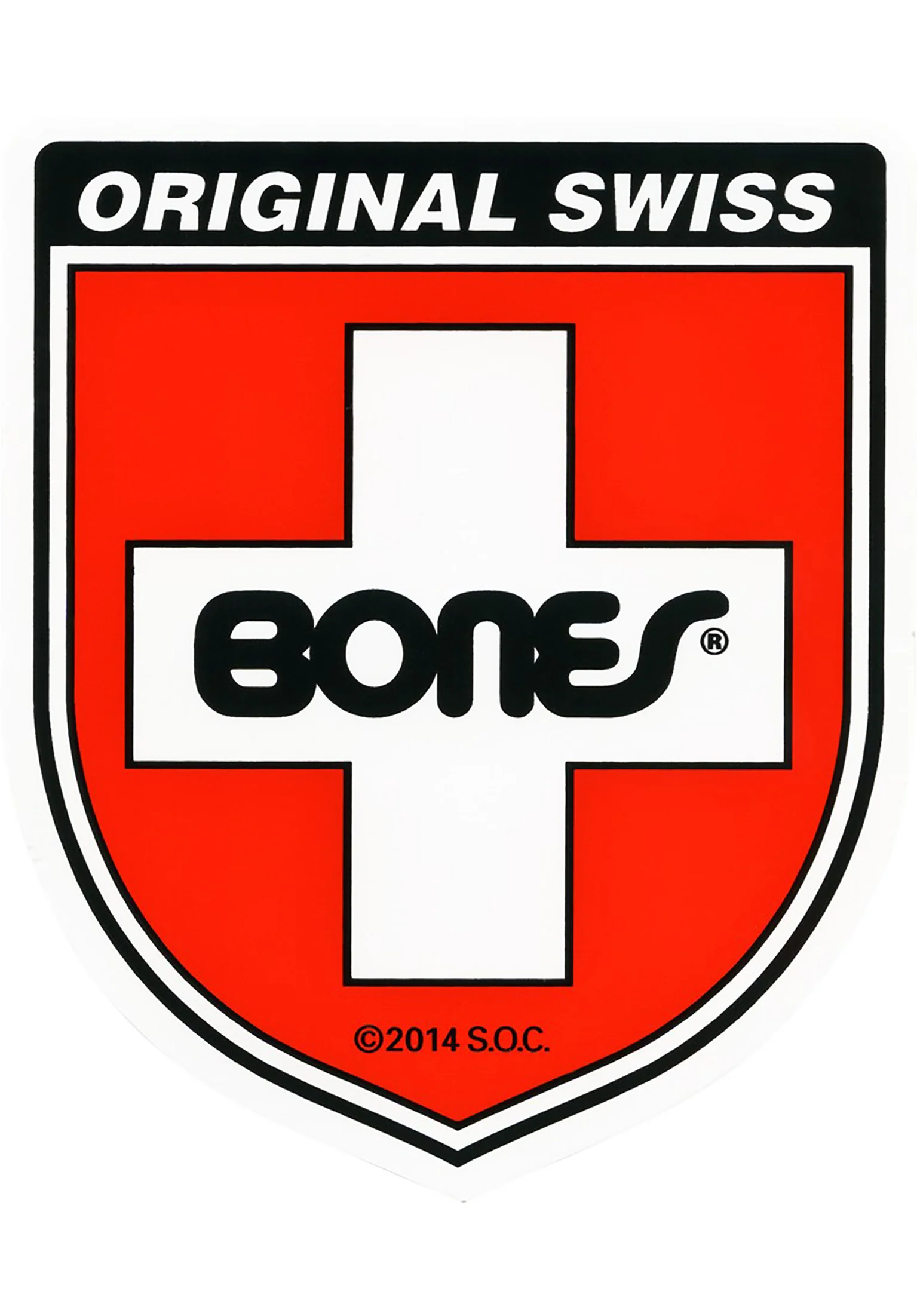 Swiss Shield 3.5" Sticker