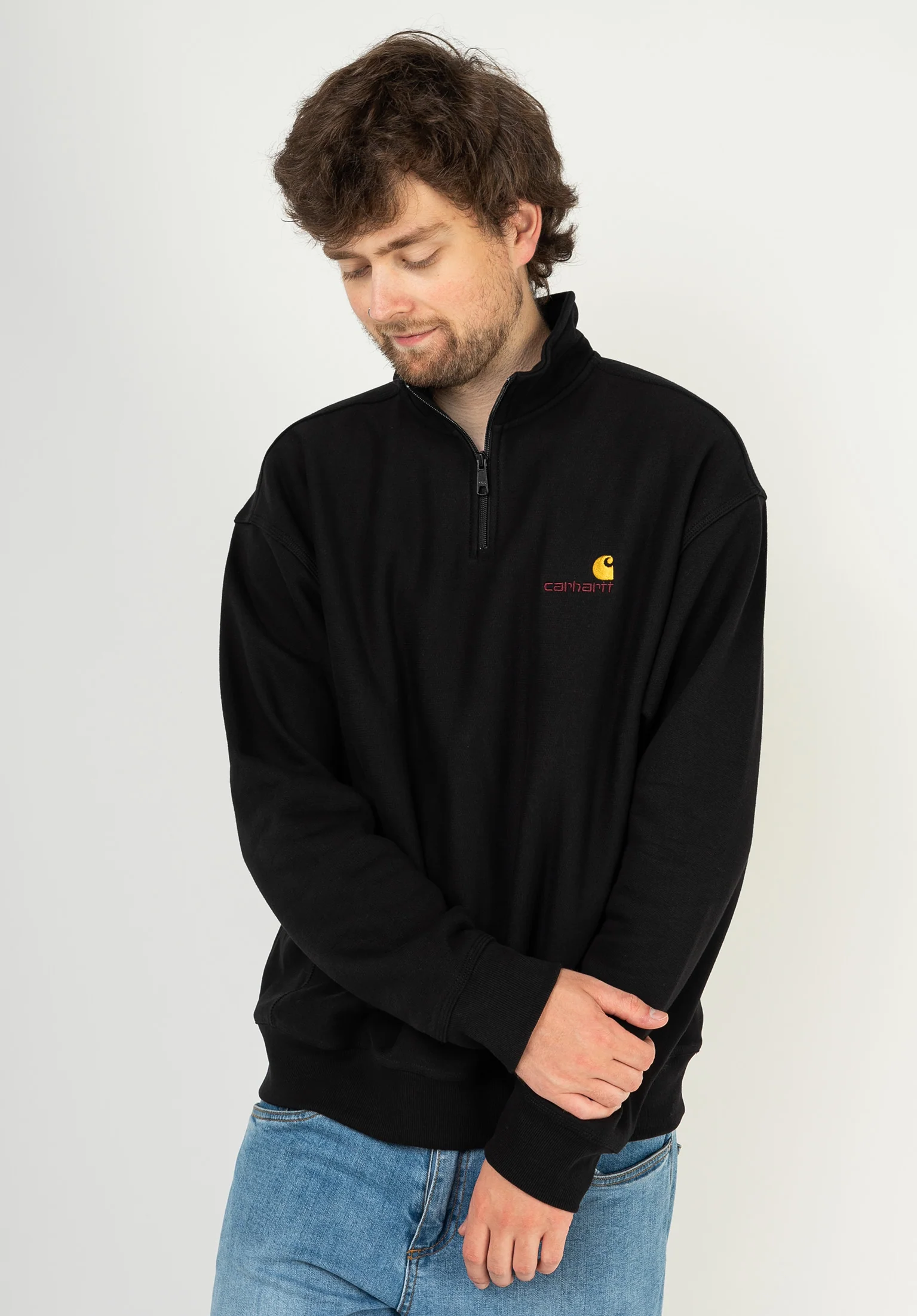 Half Zip American Script