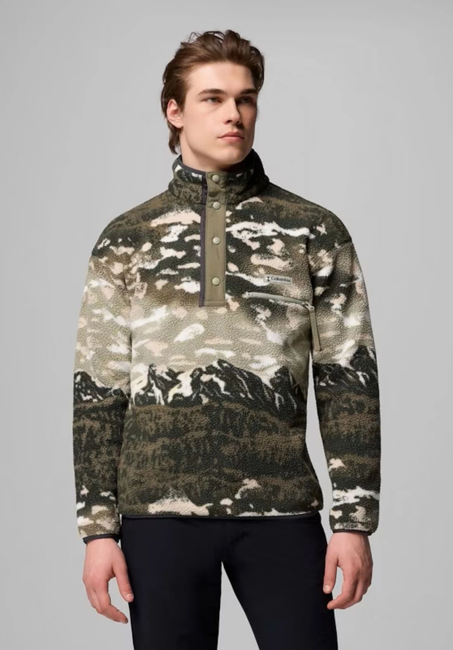 Helvetia II Printed Half Snap Fleece