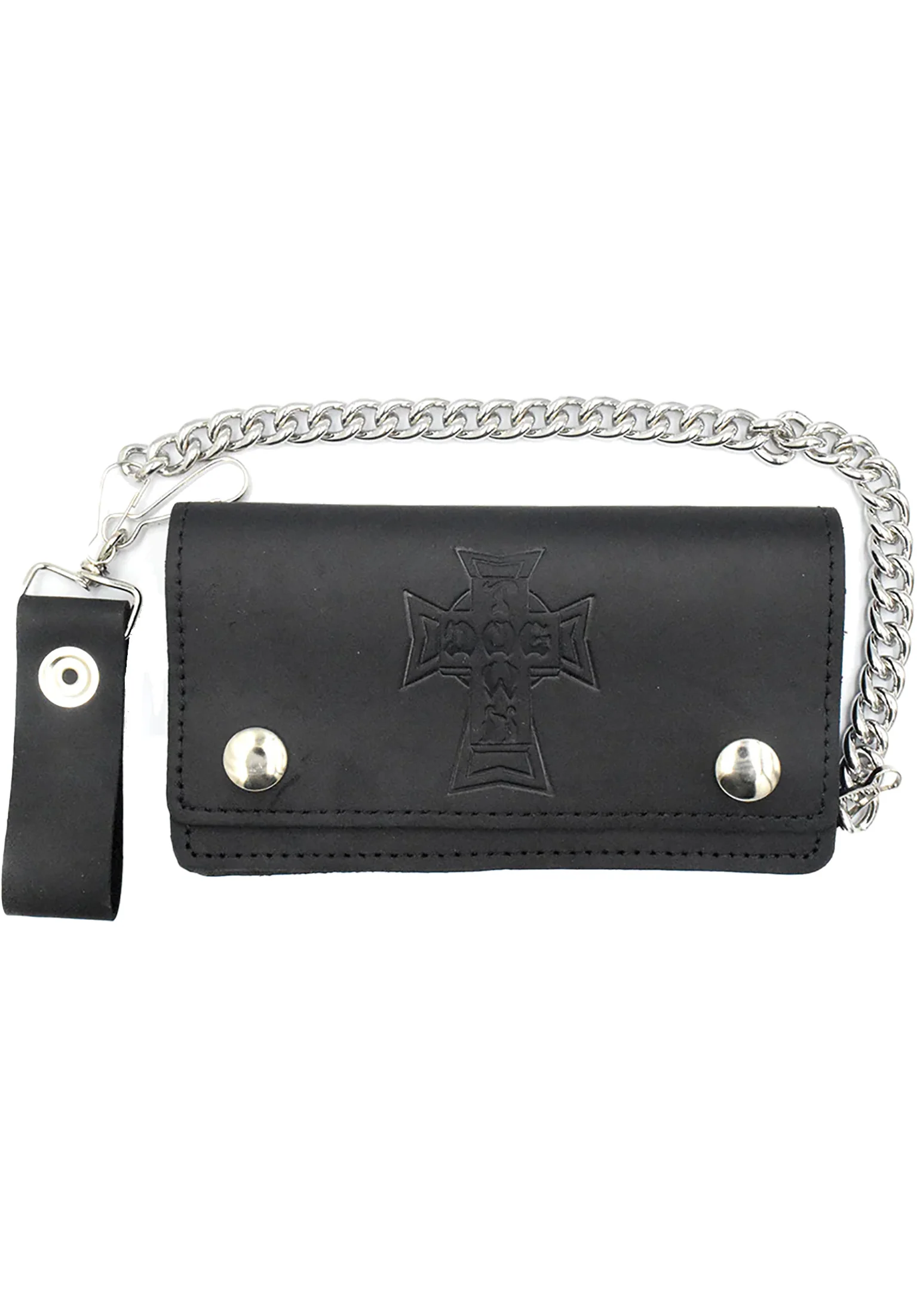 Vintage Cross Large Leather Chain Wallet
