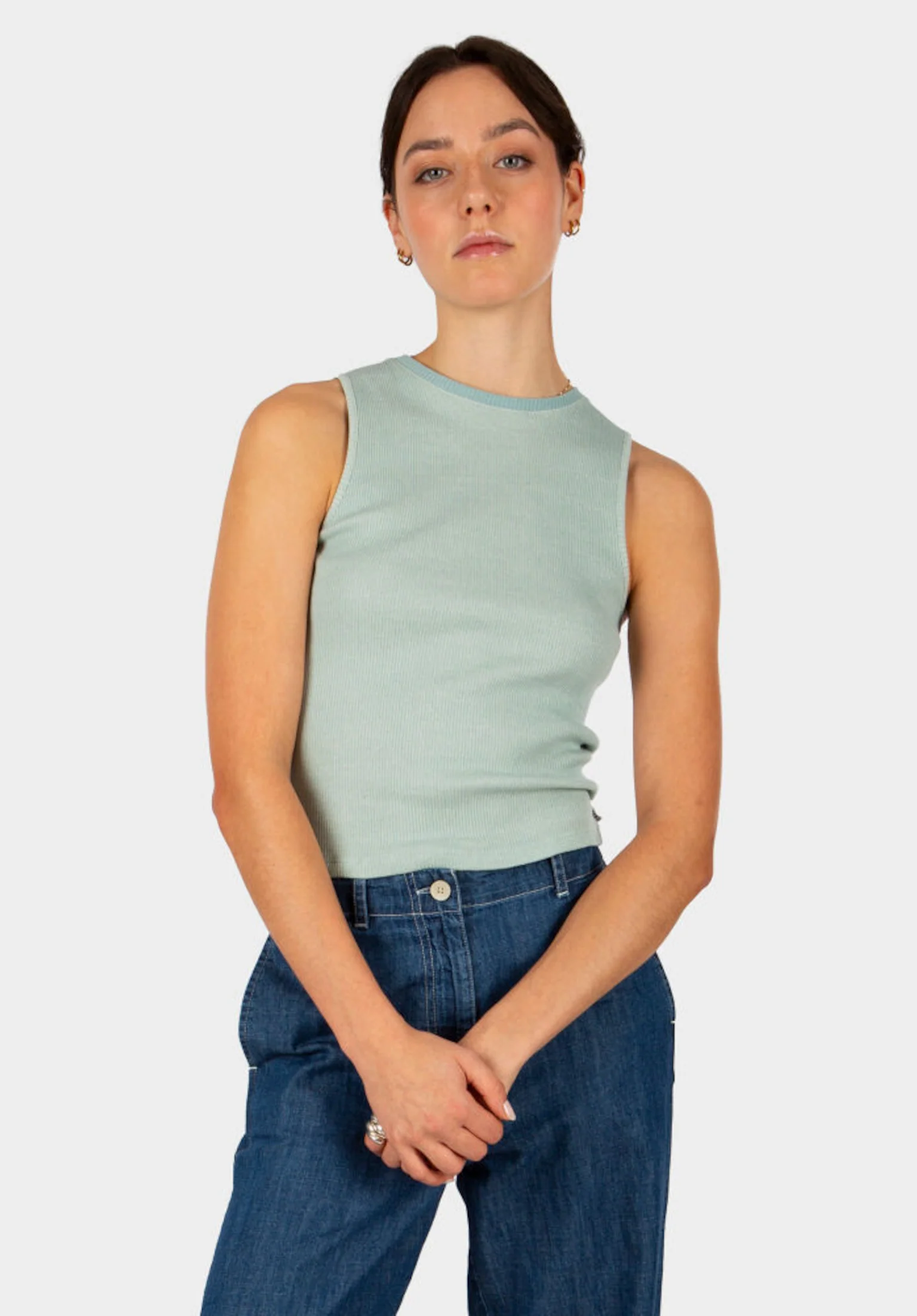 2 Tone Rib Tanktop