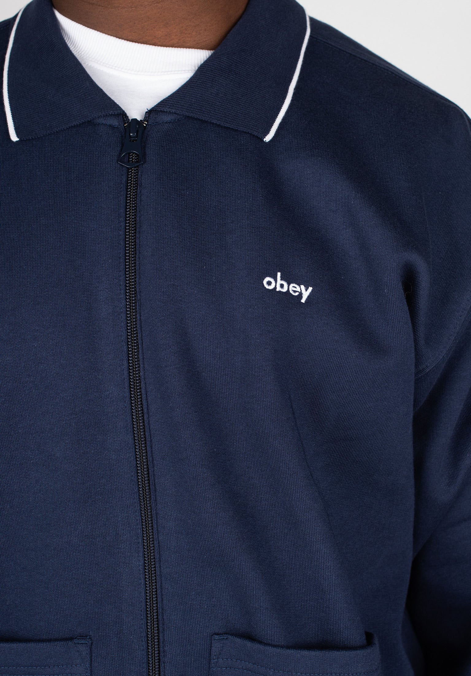 Fontana Zip Front Polo Sweatshirt - Image 3