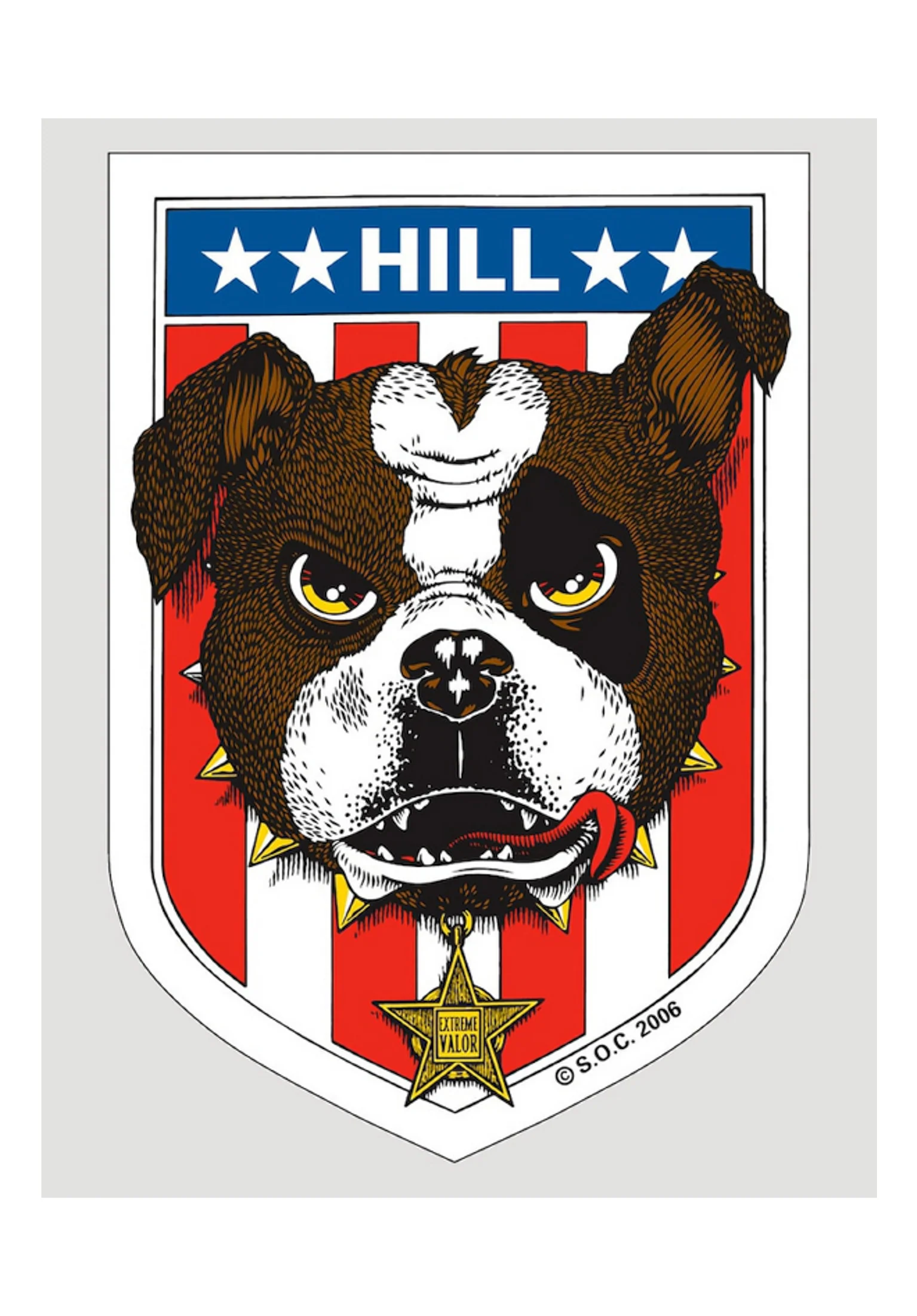 Frankie Hill Bull Dog Sticker