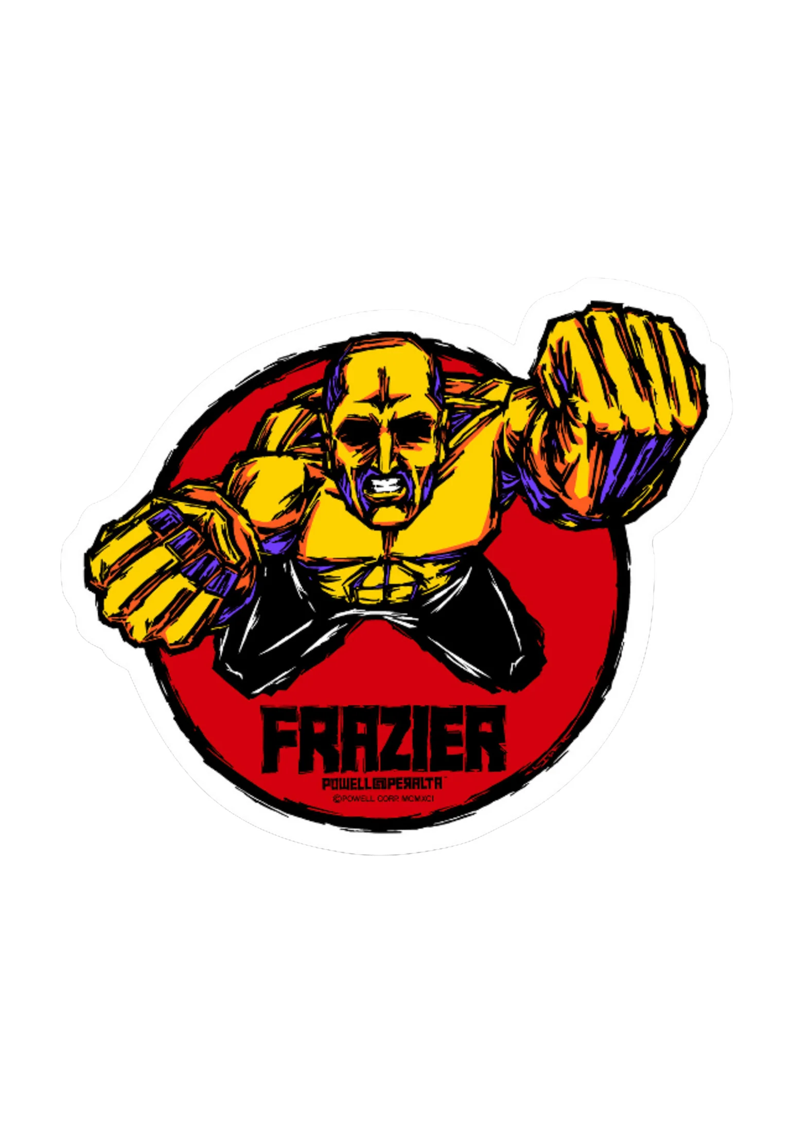 Mike Frazier Yellow Man Sticker