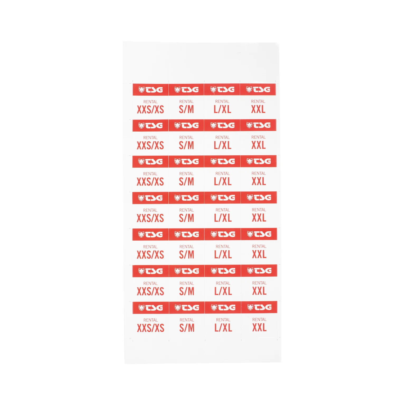 Helmet Rental Sticker Set