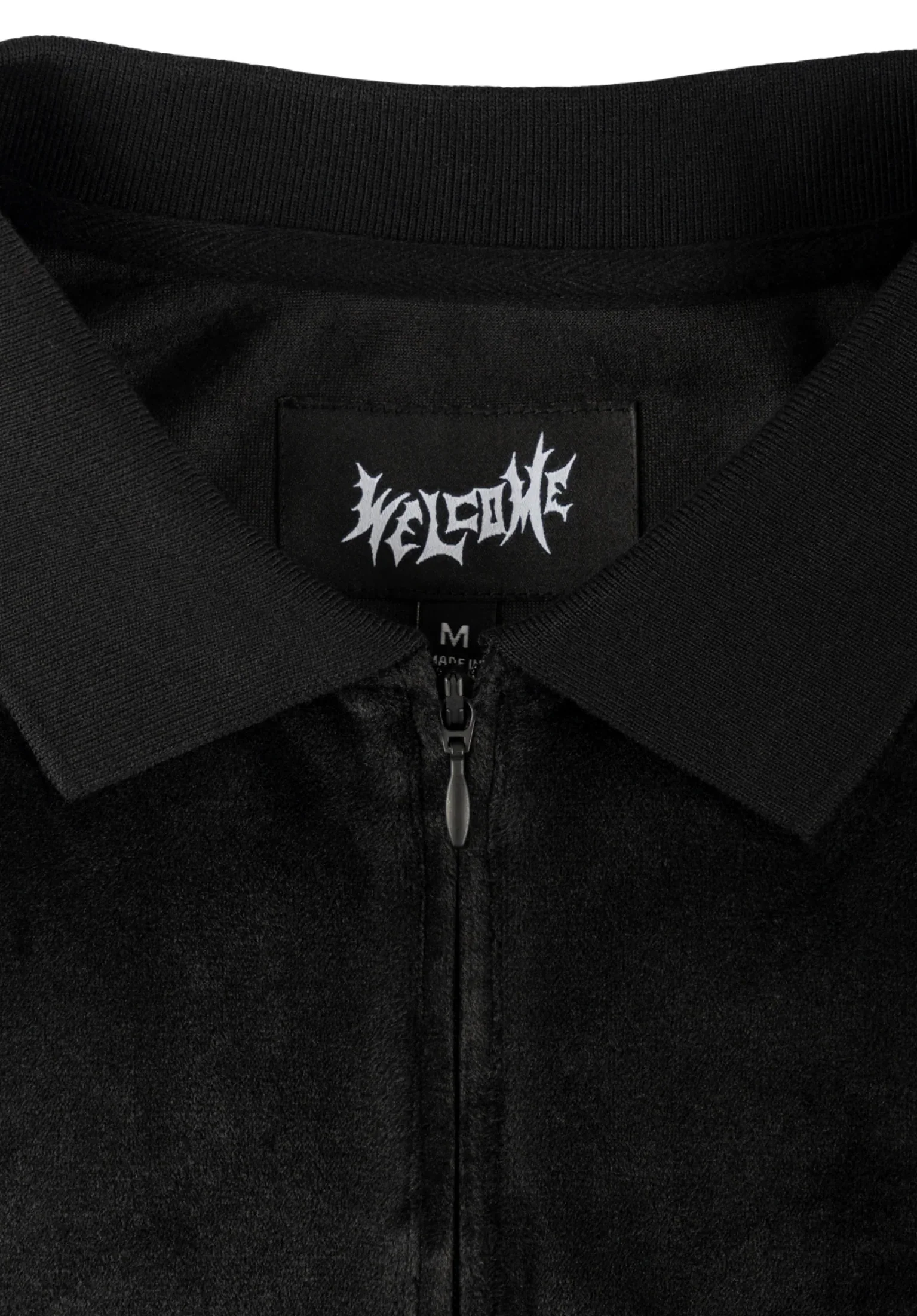 Grain Embroidered Velour Zip - Image 3