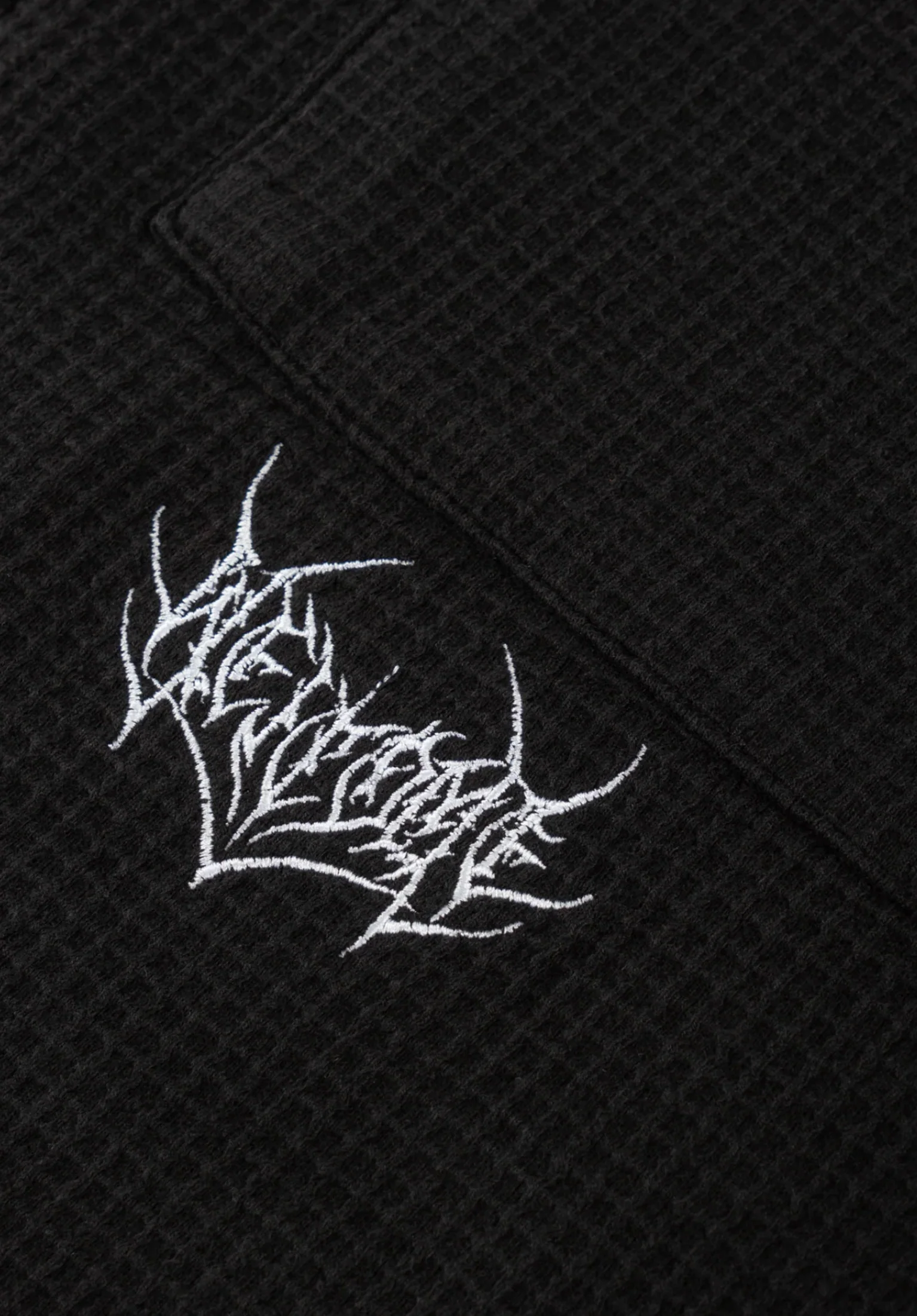 Sliver Waffle Knit Zip - Image 2