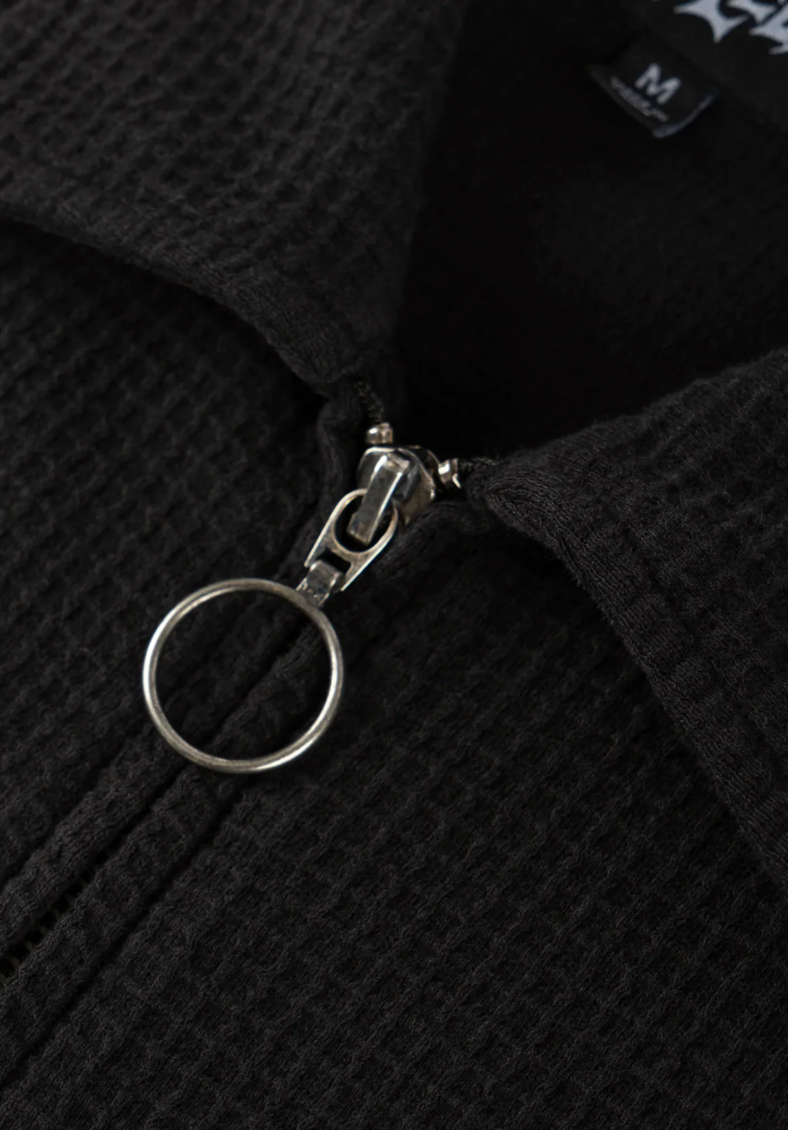 Sliver Waffle Knit Zip - Image 3